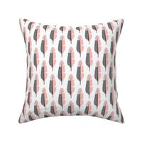 Soft mint blue pastel feathers scandinavian geometric spring pattern