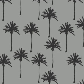 Palm Trees on Gray Lighter