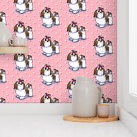 Shih Tzu Pink Small Print