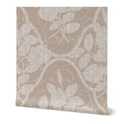 Victorian Rose Ogee ~ Linen on  Linen Luxe