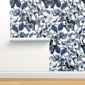 Butterfly Sanctuary ~ Blue and White