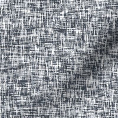 Tamara: Dark gray-navy + white linen weave by Su_G_©SuSchaefer