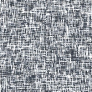 Tamara: Dark gray-navy + white linen weave by Su_G_©SuSchaefer