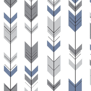 Fletching Arrows // Grey/Blue - Wild Lake collection