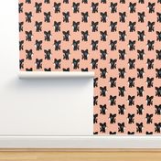 Cute coral kids deer illustration fun scandinavian trend pattern in pastel colors