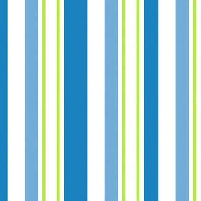 Mackinac Stripes Blue Green And White