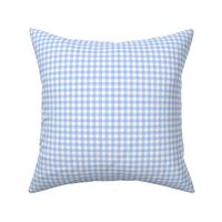 baby blue and white gingham, 1/4" squares 
