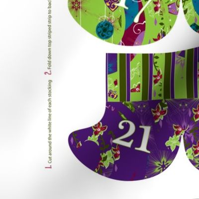 Advent Stocking Garland