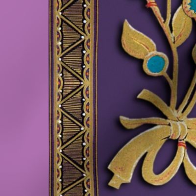 Kazak Bejeweled Border Print 