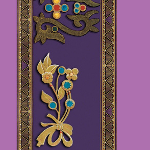 Kazak Bejeweled Border Print 