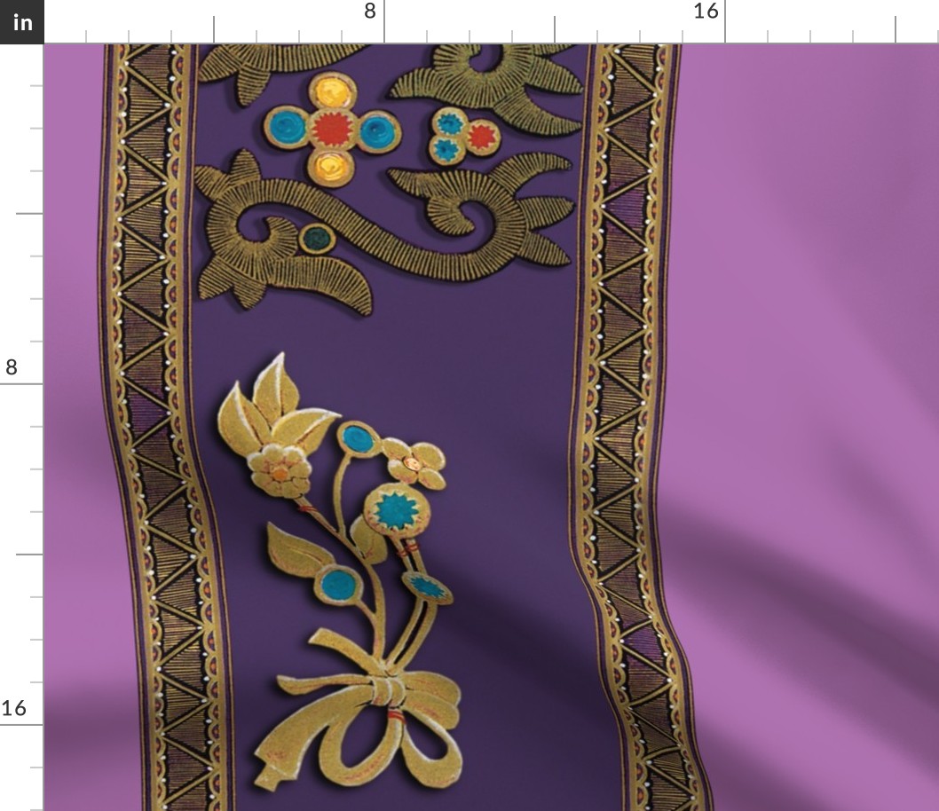 Kazak Bejeweled Border Print 