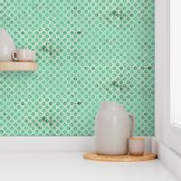 Green dots textured basic vintage