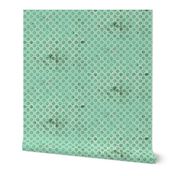 Green dots textured basic vintage