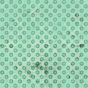 Green dots textured basic vintage
