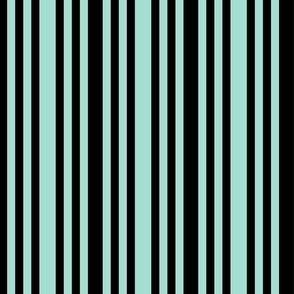 HRDS* Mint and Black Stripes (vertical)