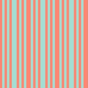 HRDS* Mint & Coral Stripes (vertical)