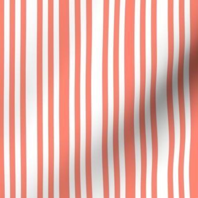 HRDS* Coral & White Stripes (vertical)