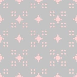 Block Print Pink Dots
