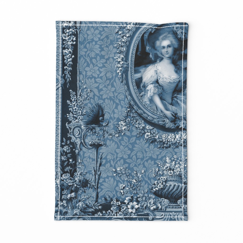 Rococo Frame ~ Mademoiselle Rosette Blue and White