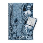 Rococo Frame ~ Mademoiselle Rosette Blue and White