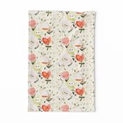 Dreamy Spring - Happy Flowers (Small, Half Size)