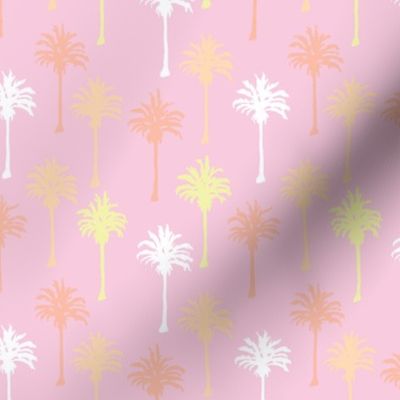 Palm Trees on darker pink