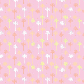 Palm Trees on darker pink