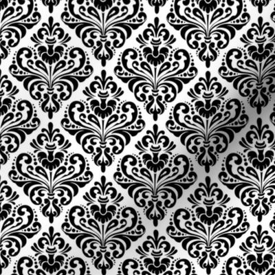 Floral damask pattern, 6"