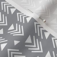 Chevrons & Triangles - Grey