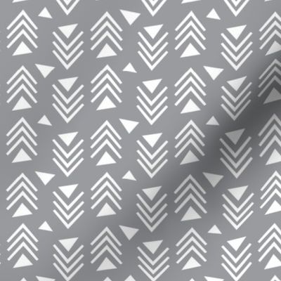 Chevrons & Triangles - Grey