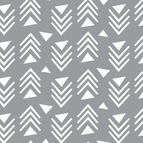 Chevrons & Triangles - Grey