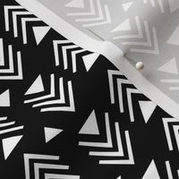 Chevrons & Triangles - Black