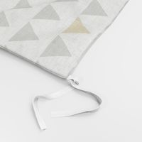 Gray and Gold Triangles White background