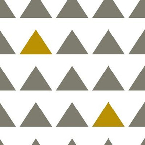 Gray and Gold Triangles White background