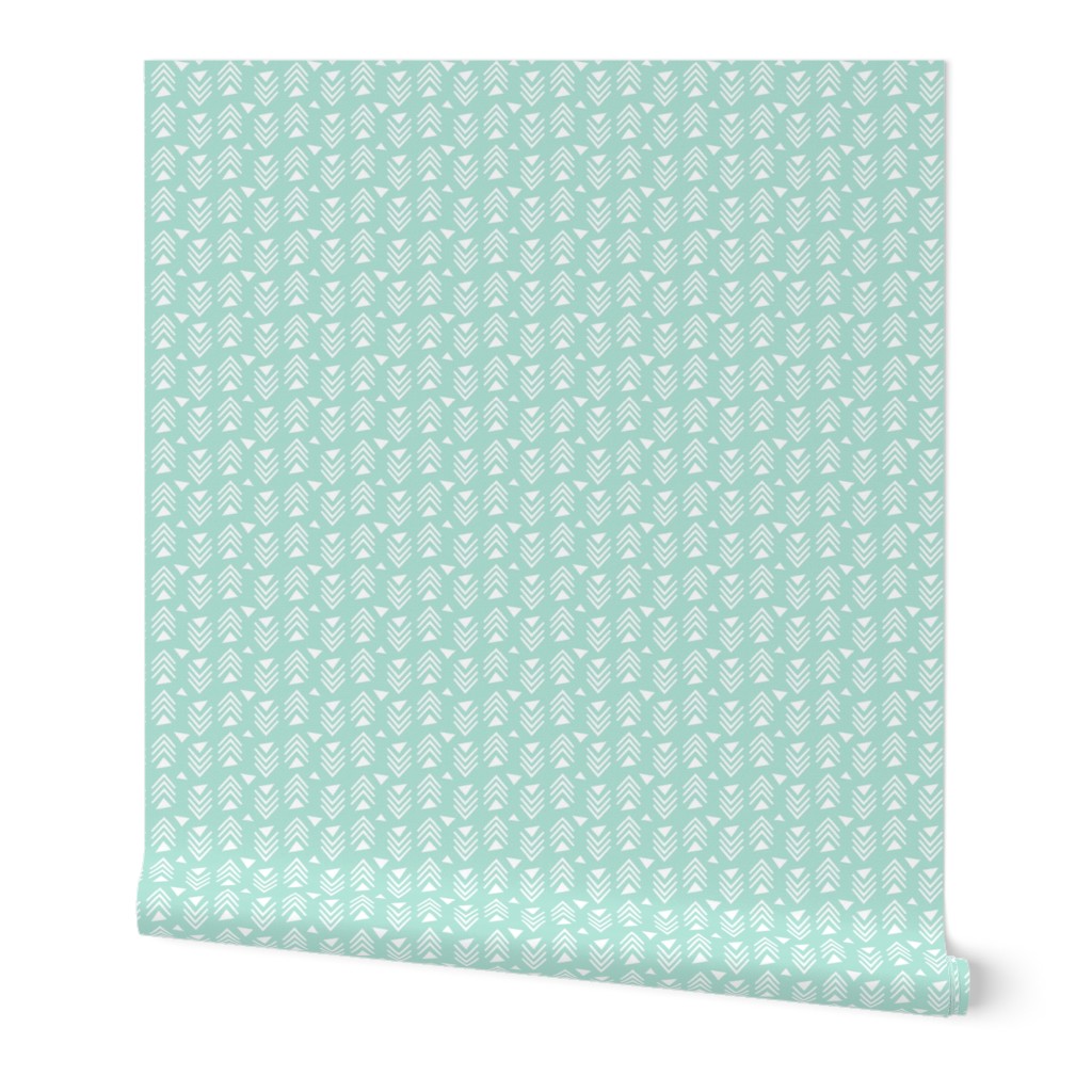 Chevrons & Triangles - Mint