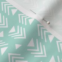 Chevrons & Triangles - Mint