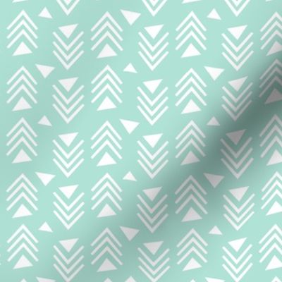 Chevrons & Triangles - Mint