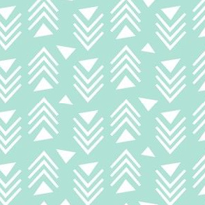 Chevrons & Triangles - Mint