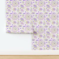 Watercolor Paisley Purple