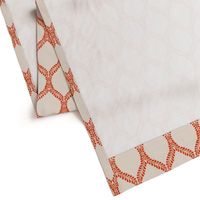 Leaves Custom Dark Coral Ikat