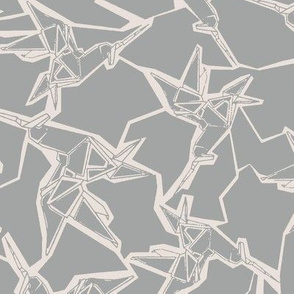 Unicorn origami grey