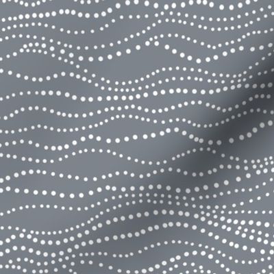 Twinkle Lights - Geometric Dot Stripe Grey 