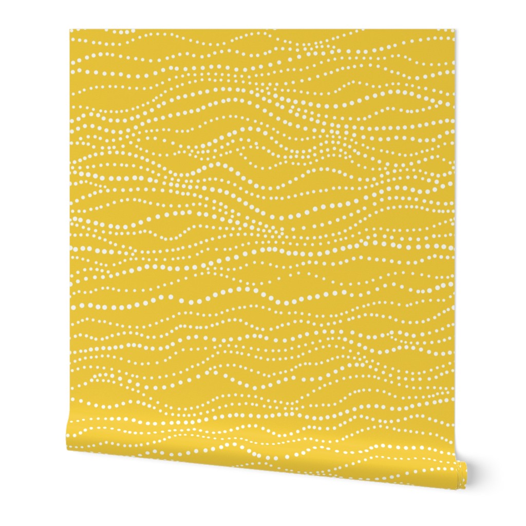 Twinkle Lights - Geometric Dot Stripe Yellow 