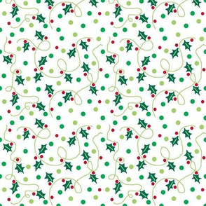 Holly leaves and dots