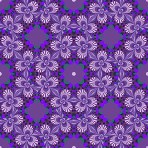 Shades of Lavender Fractal Trefoils