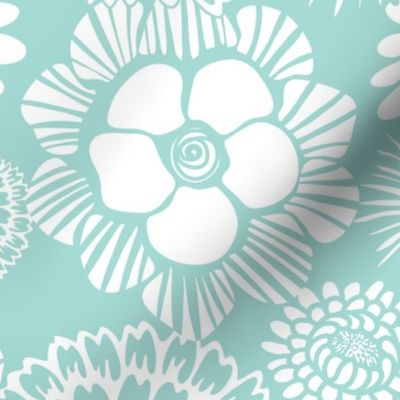 Festibloom - Modern Floral Aqua