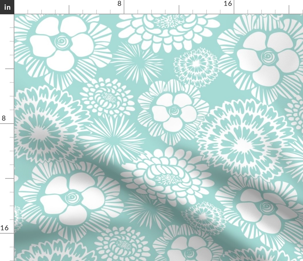 Festibloom - Modern Floral Aqua