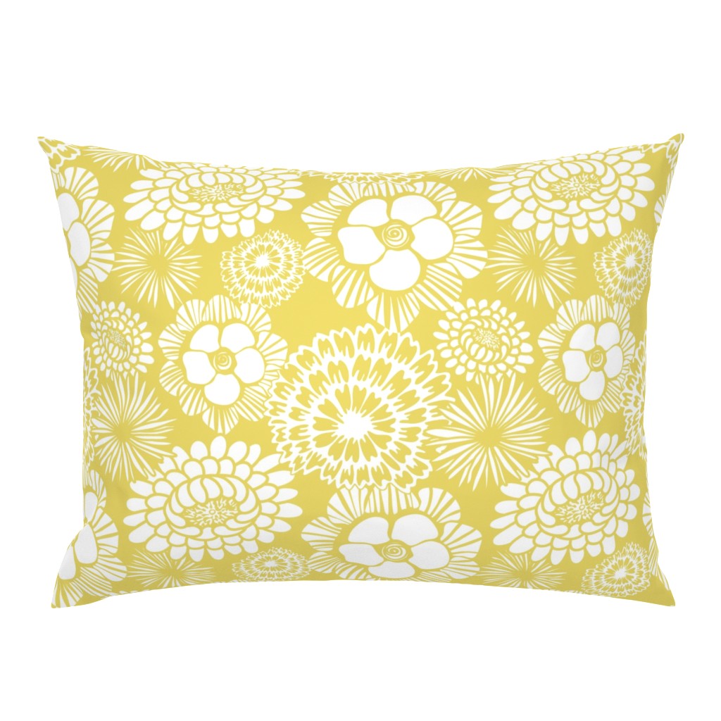 Festibloom - Modern Floral Citron Yellow