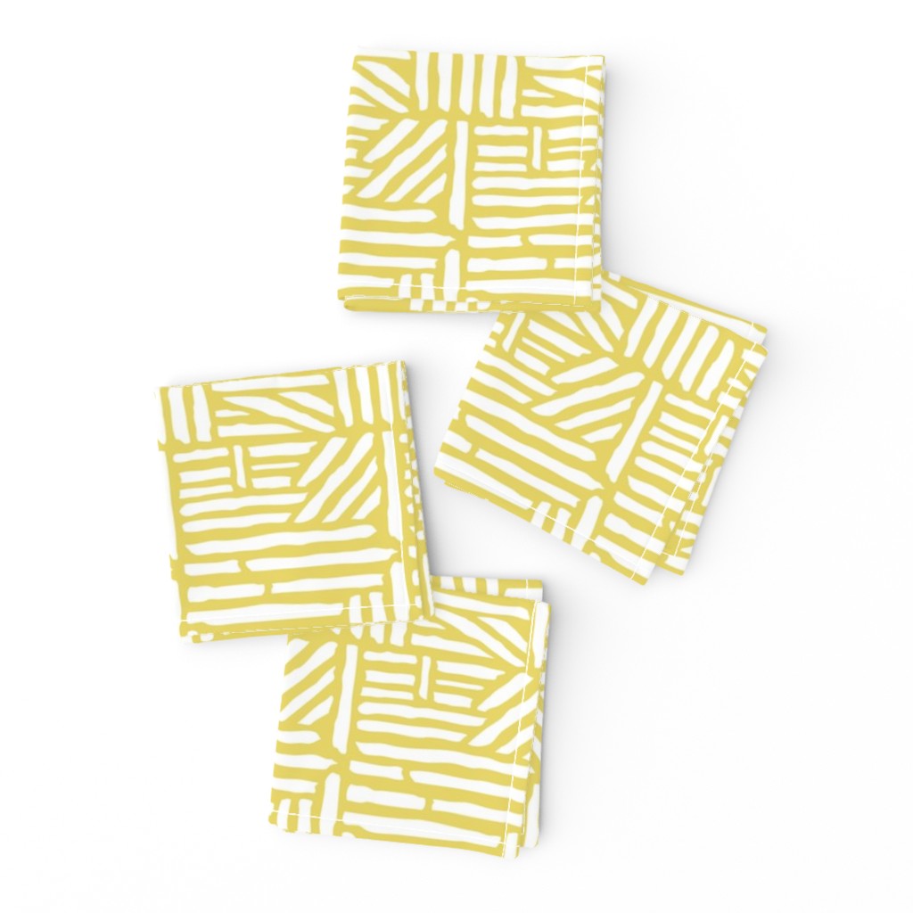 Driftwood - Geometric Citron Yellow