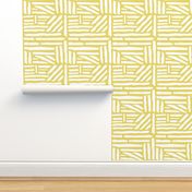 Driftwood - Geometric Citron Yellow